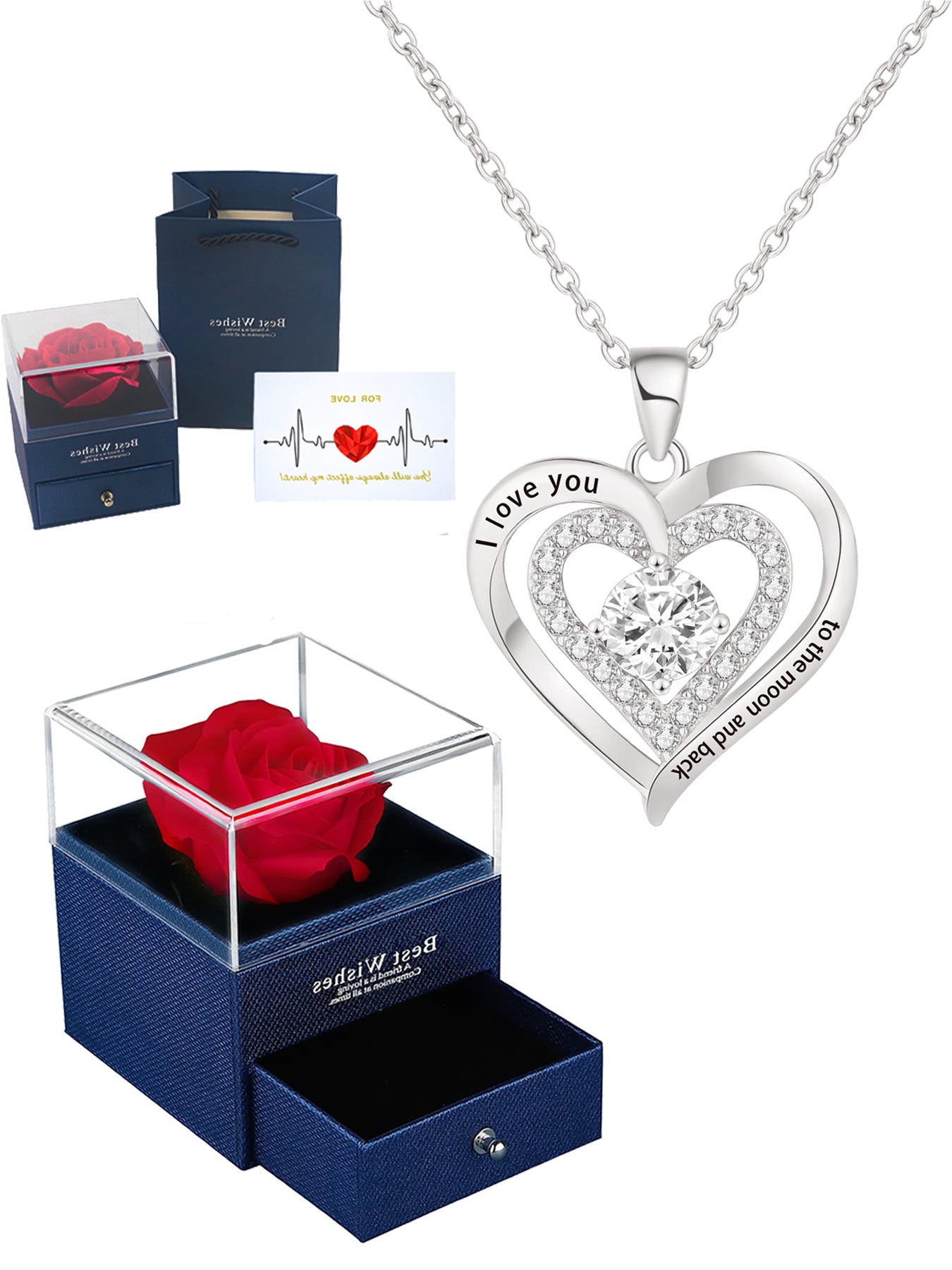 Mother's Day Gifts Jewelry Heart Shaped Necklaces Delicate Women's Necklaces Love Pendant Necklace Jewelry Gifts For Grandmother Mom Daughter Wife Gifts for Mom Women's Mom Necklaces Mom's Birthday Gifts Mother's Day Gifts for Mom Son and Daughter Gifts f