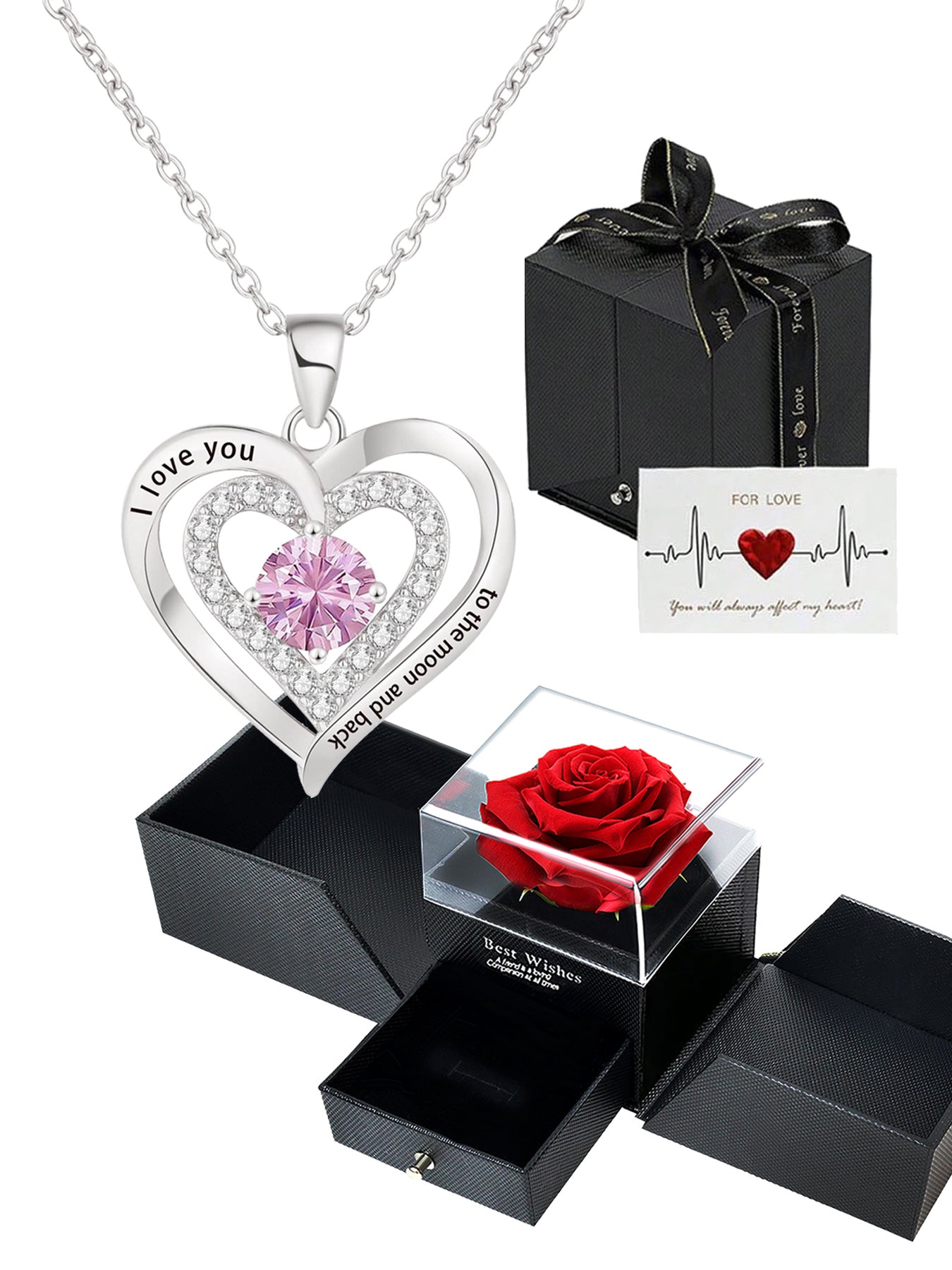 Mother's Day Gifts Jewelry Heart Shaped Necklace Exquisite Women's Necklace Love Pendant Necklace Jewelry Gifts Necklace for Grandmother, Grandma, Mom, Daughter, Lover Birthday/Christmas/Mother's Day/Graduation Ceremony/Wedding Gifts for Mom Women's Mom N