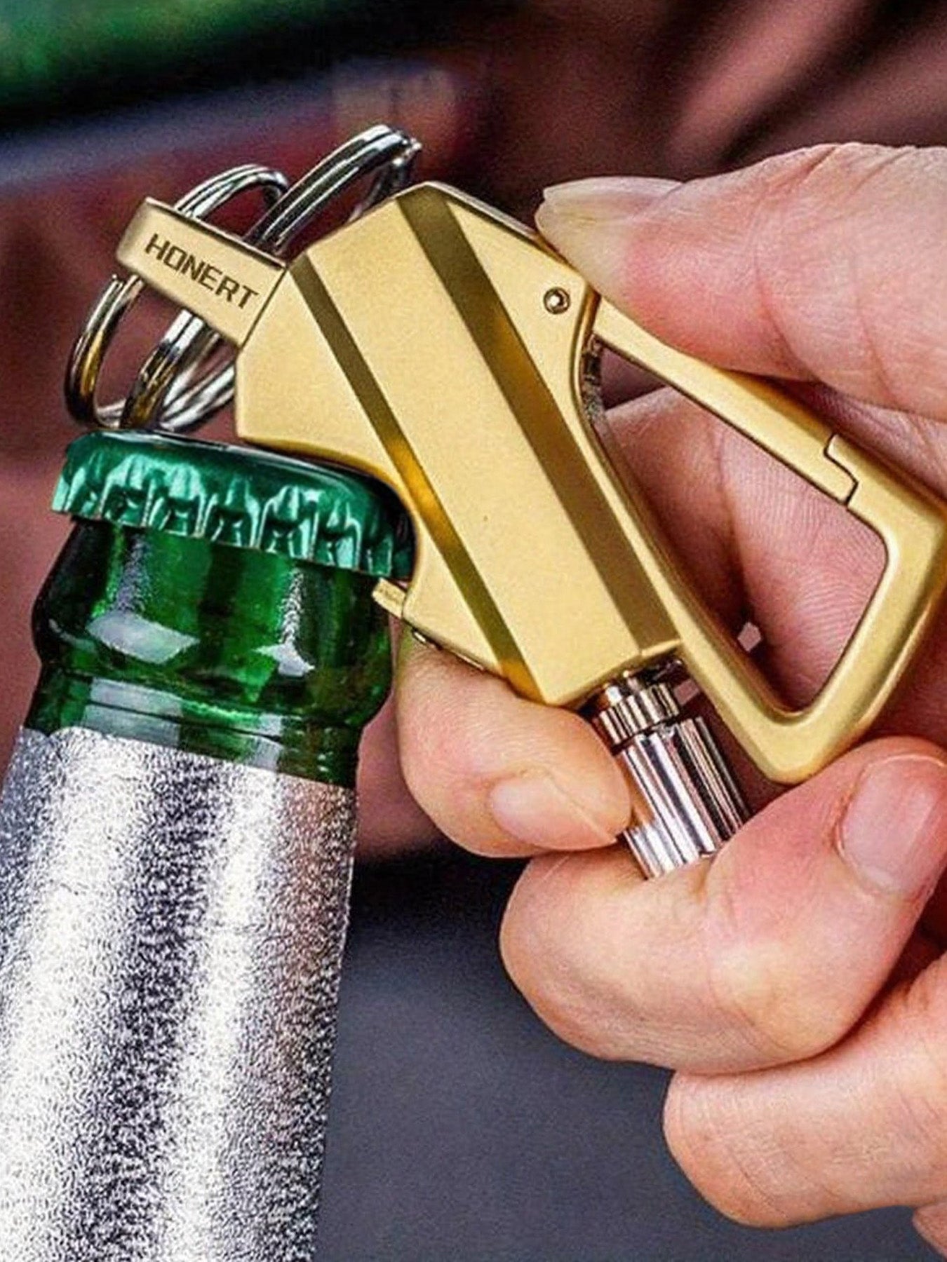 运动多功能钥匙扣,户外 比赛钥匙扣开瓶器,永久性,金属,防水,适合远足和露营,父亲礼物