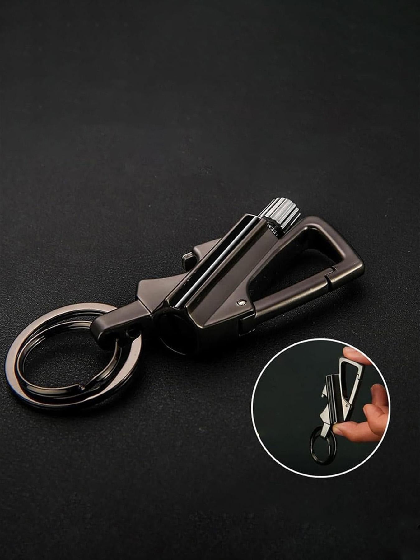 运动多功能钥匙扣,户外 比赛钥匙扣开瓶器,永久性,金属,防水,适合远足和露营,父亲礼物