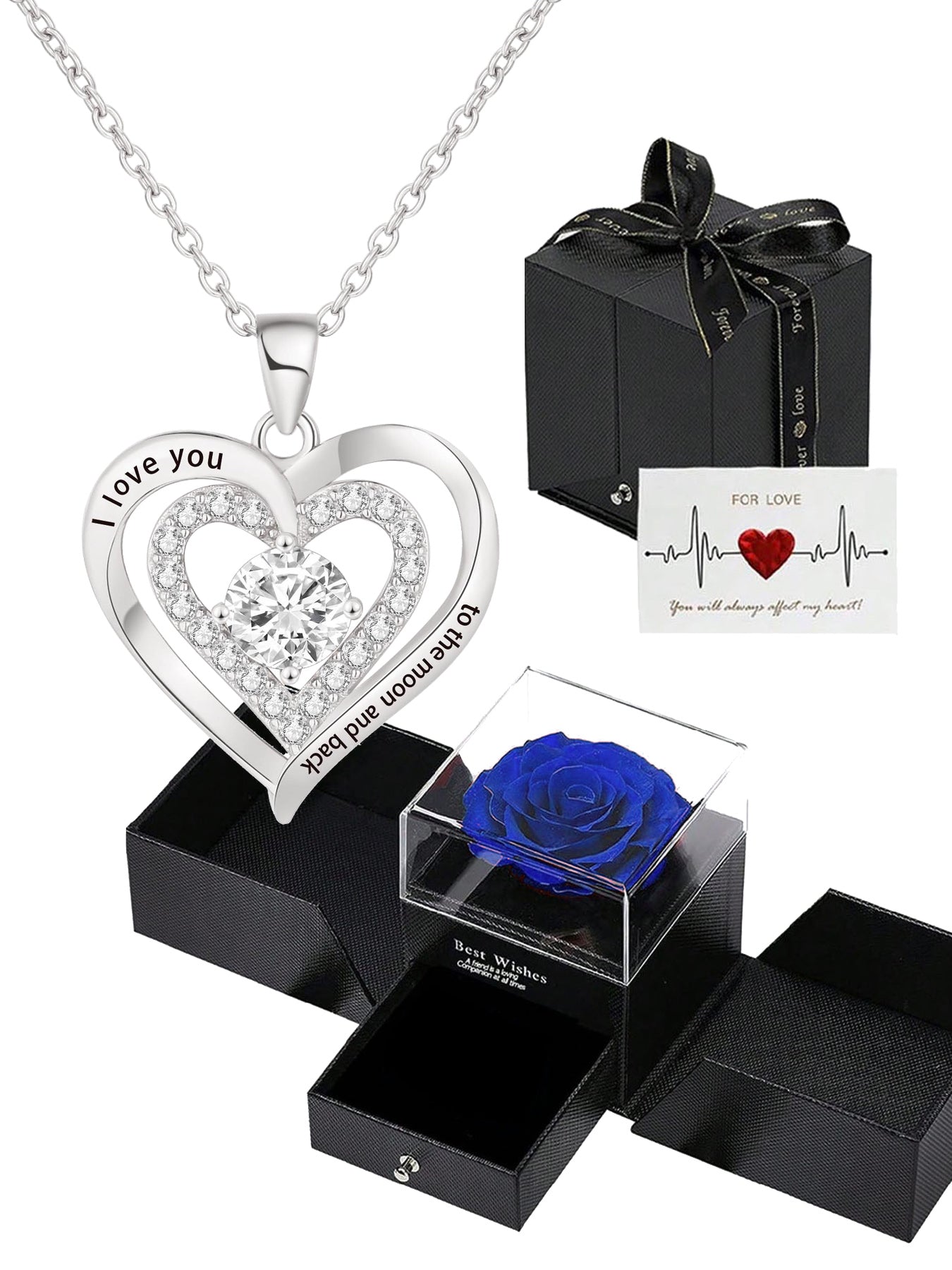 Mother's Day Gifts Jewelry Heart Shaped Necklace Exquisite Women's Necklace Love Pendant Necklace Jewelry Gifts Necklace for Grandmother, Grandma, Mom, Daughter, Lover Birthday/Christmas/Mother's Day/Graduation Ceremony/Wedding Gifts for Mom Women's Mom N